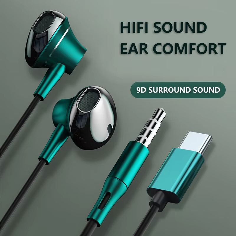 9D Bass Stereo Type C and 3.5m - Audiophile Headphone Wired 评论和价格