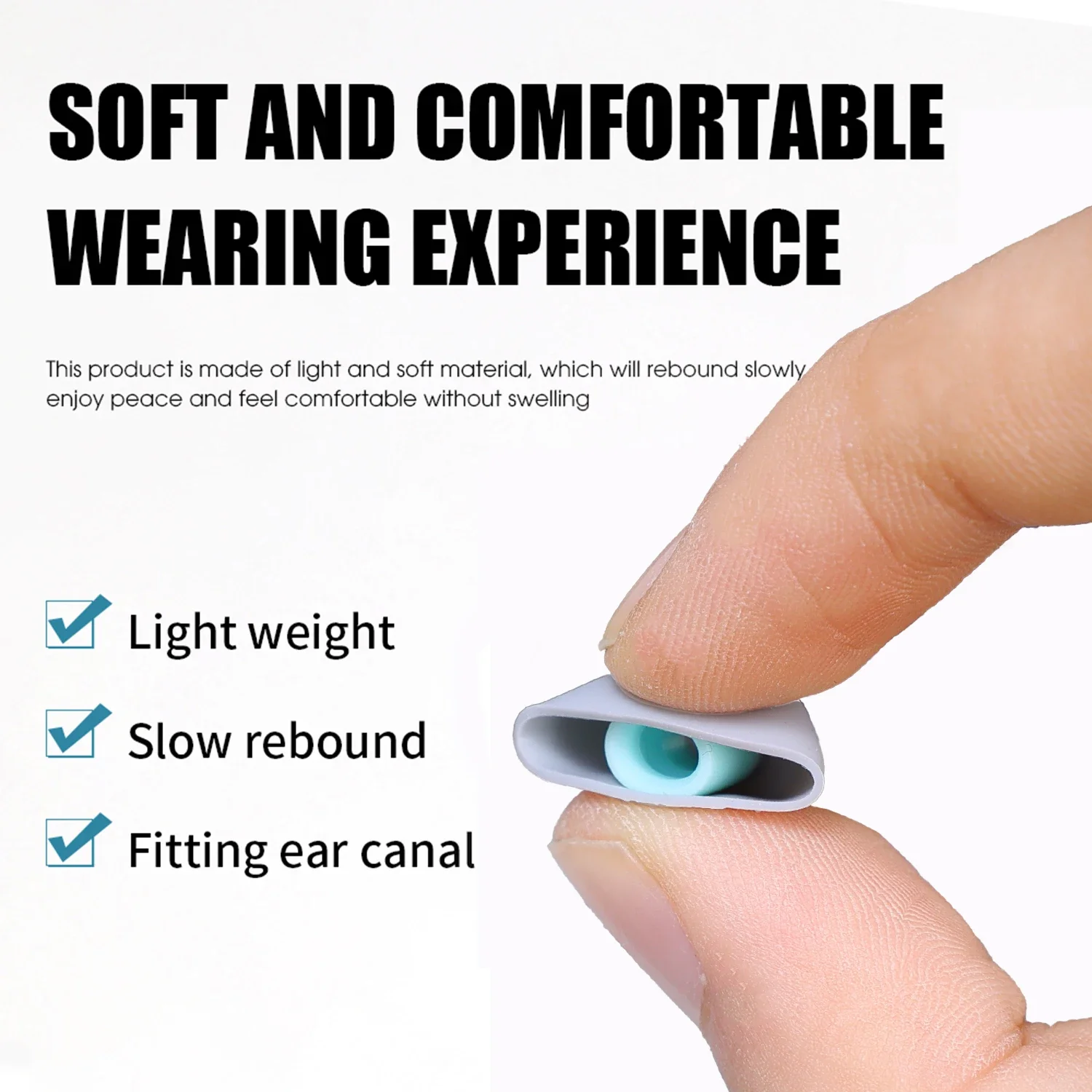 Noise Cancelling Earbuds Soft  - Silicone Ear Tip Replacement 评论和价格